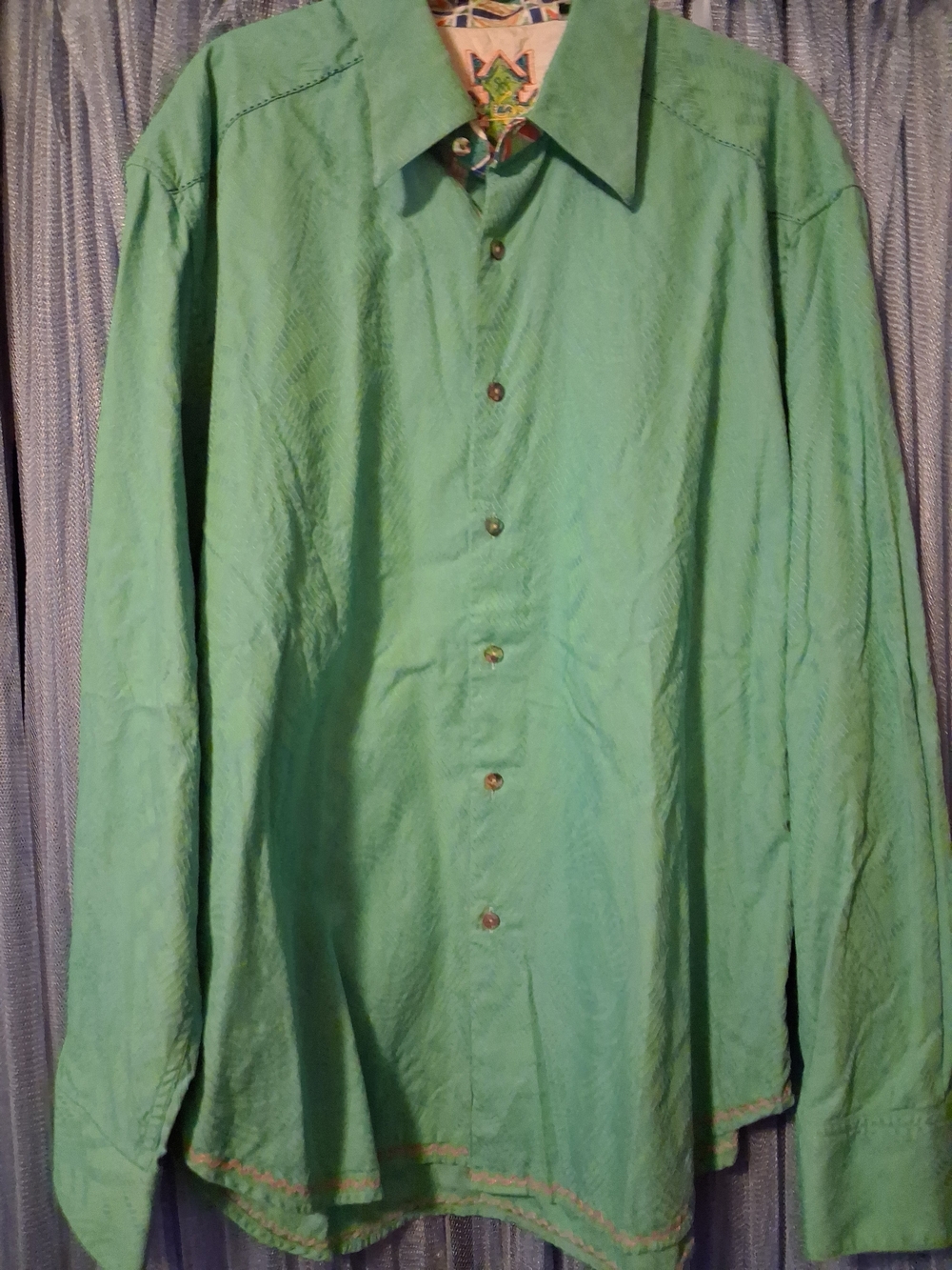 Robert Graham Light Mint Green Button-Down Shirt